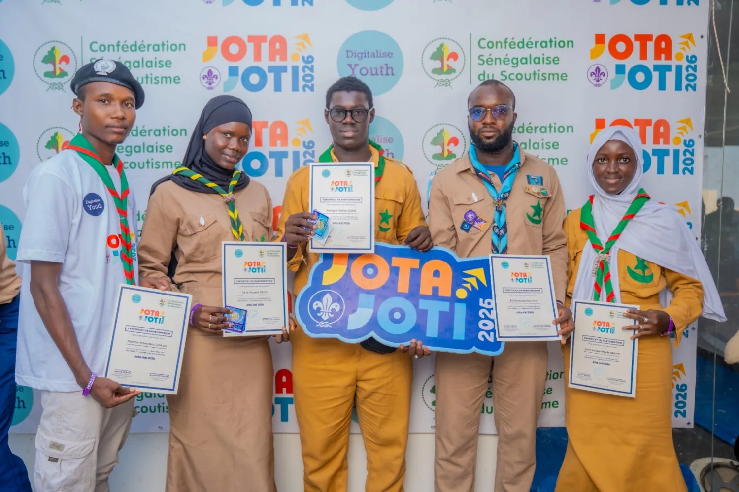 Photo de groupe – JOTA-JOTI 2026